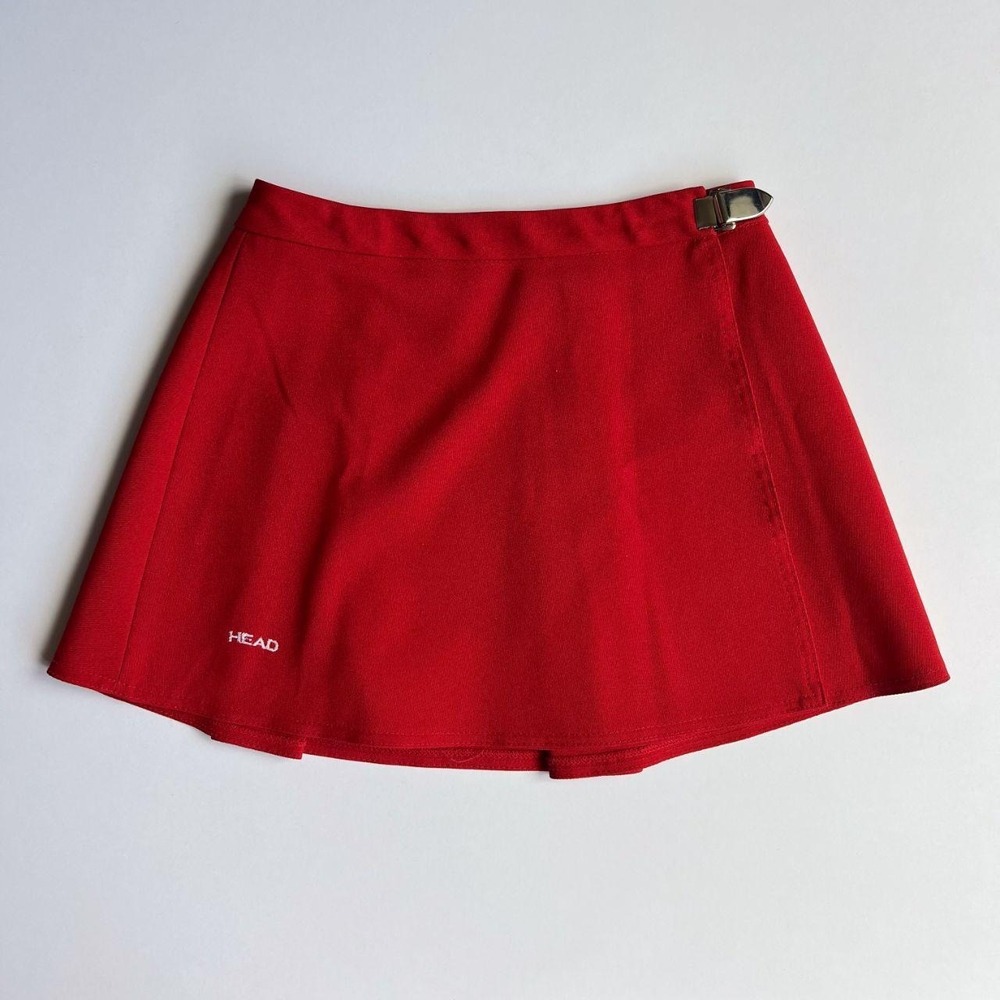 Head‎ Vintage 80s/90s Red Mini Skirt